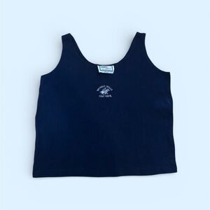 Vintage Beverly Hills Polo Club Dark Blue Sleeveless Top